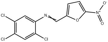 2,4,5-trichloro-N-[(5-nitro-2-furyl)methylene]aniline Struktur