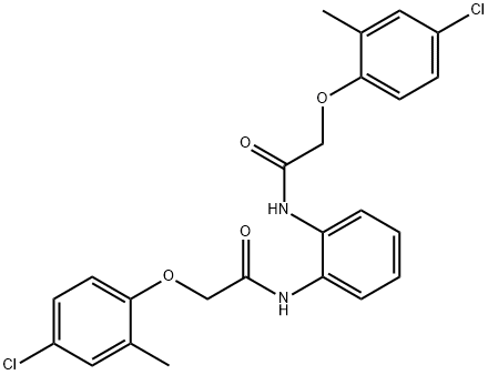 N,N'-1,2-phenylenebis[2-(4-chloro-2-methylphenoxy)acetamide] Struktur