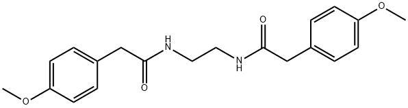 N,N'-1,2-ethanediylbis[2-(4-methoxyphenyl)acetamide] Struktur