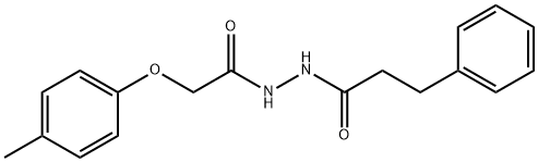 N'-[(4-methylphenoxy)acetyl]-3-phenylpropanohydrazide Structure