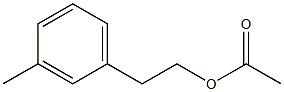 2-(3-methylphenyl)ethyl acetate Struktur