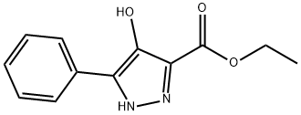 4-Hydroxy-5-phenyl-1H-pyrazole-3-carboxylic acid ethyl ester Struktur