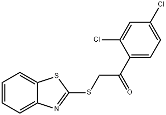 2-(1,3-benzothiazol-2-ylsulfanyl)-1-(2,4-dichlorophenyl)ethanone Struktur