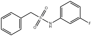 N-(3-fluorophenyl)-1-phenylmethanesulfonamide Struktur