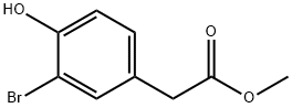 METHYL 2-(3-BROMO-4-HYDROXYPHENYL)ACETATE Struktur