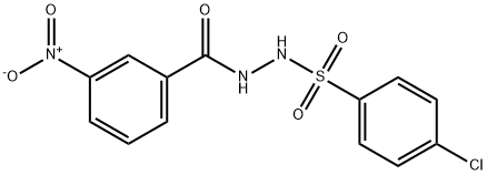 N'-[(4-chlorophenyl)sulfonyl]-3-nitrobenzohydrazide Struktur