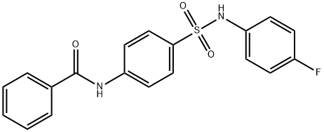 N-(4-{[(4-fluorophenyl)amino]sulfonyl}phenyl)benzamide Struktur