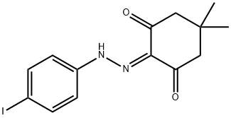 2-[(4-iodophenyl)hydrazono]-5,5-dimethyl-1,3-cyclohexanedione Struktur