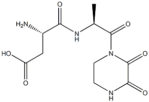 Aspartyl-alanyl-diketopiperazine Struktur