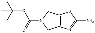 Tert-Butyl 2-Amino-4H-Pyrrolo[3,4-D]Thiazole-5(6H)-Carboxylate Struktur