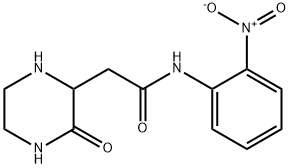 N-(2-nitrophenyl)-2-(3-oxopiperazin-2-yl)acetamide Struktur