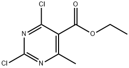 Ethyl 2,4-dichloro-6-methyl-5-pyrimidinecarboxylate Struktur