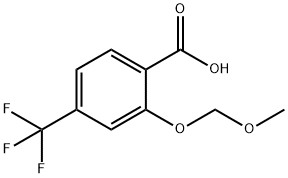 2-Methoxymethoxy-4-(trifluoromethyl)benzoic acid Struktur