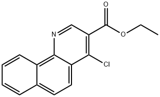 Benzo[h]quinoline-3-carboxylic acid, 4-chloro-, ethyl ester Struktur