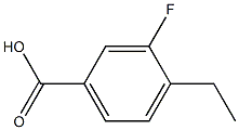 4-Ethyl-3-fluorobenzoic acid Struktur