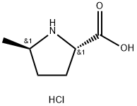 (2S,5R)-5-methylpyrrolidine-2-carboxylic acid hydrochloride Struktur