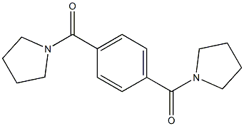 1,1'-[1,4-phenylenedi(carbonyl)]dipyrrolidine Struktur