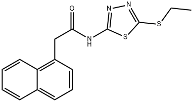 N-(5-(ethylthio)-1,3,4-thiadiazol-2-yl)-2-(naphthalen-1-yl)acetamide Struktur