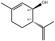 2-Cyclohexen-1-ol, 3-methyl-6-(1-methylethenyl)-, trans- Struktur