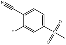 2-fluoro-4-(methylsulfonyl)benzonitrile Struktur