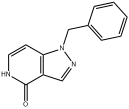 1-Benzyl-1,5-dihydro-pyrazolo[4,3-c]pyridin-4-one Struktur