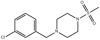 1-(3-chlorobenzyl)-4-(methylsulfonyl)piperazine Struktur