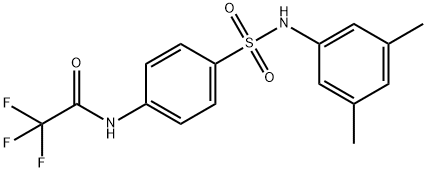 N-(4-{[(3,5-dimethylphenyl)amino]sulfonyl}phenyl)-2,2,2-trifluoroacetamide Structure