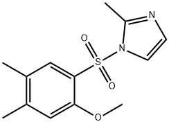 1-((2-methoxy-4,5-dimethylphenyl)sulfonyl)-2-methyl-1H-imidazole Struktur