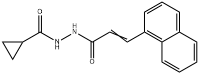 N'-[3-(1-naphthyl)acryloyl]cyclopropanecarbohydrazide Struktur