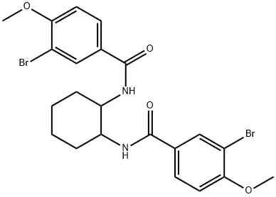 N,N'-1,2-cyclohexanediylbis(3-bromo-4-methoxybenzamide) Struktur