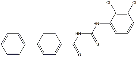 N-{[(2,3-dichlorophenyl)amino]carbonothioyl}-4-biphenylcarboxamide Struktur