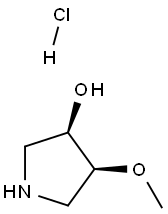 (3R,4S)-4-methoxypyrrolidin-3-ol hydrochloride Struktur