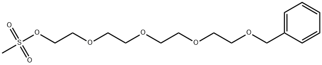 1-Phenyl-2,5,8,11-tetraoxatridecan-13-yl methanesulfonate Struktur