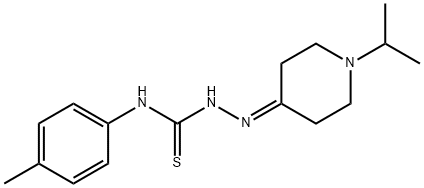 1-(4-methylphenyl)-3-[(1-propan-2-ylpiperidin-4-ylidene)amino]thiourea Struktur