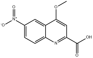 4-Methoxy-6-nitro-quinoline-2-carboxylic acid Struktur