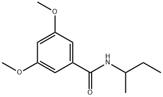 N-butan-2-yl-3,5-dimethoxybenzamide Struktur