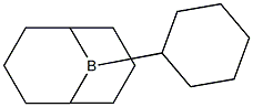 9-Borabicyclo[3.3.1]nonane, 9-cyclohexyl- Struktur