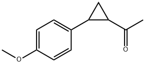 1-[2-(4-methoxyphenyl)cyclopropyl]ethanone Struktur