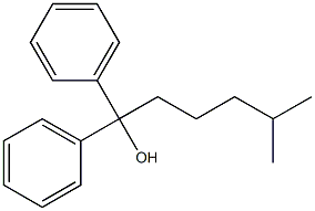 Benzenemethanol, a-(4-methylpentyl)-a-phenyl- (9CI) Struktur