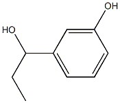 Benzenemethanol, a-ethyl-3-hydroxy- Struktur