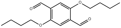 2,5-Dibutoxy-benzene-1,4-dicarbaldehyde Struktur