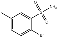 Benzenesulfonamide, 2-bromo-5-methyl- Struktur