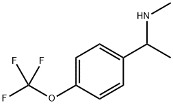 METHYL((1-[4-(TRIFLUOROMETHOXY)PHENYL]ETHYL))AMINE Struktur