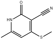 6-methyl-4-(methylsulfanyl)-2-oxo-1,2-dihydro-3-pyridinecarbonitrile Struktur