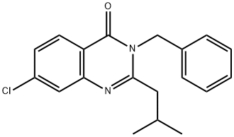 3-benzyl-7-chloro-2-isobutylquinazolin-4(3H)-one Struktur