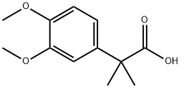 2-(3,4-dimethoxyphenyl)-2-methylpropanoic acid Struktur