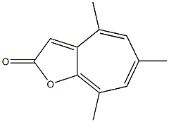 2H-Cyclohepta[b]furan-2-one,4,6,8-trimethyl- Struktur