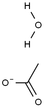 Monoacetate monohydrate  Struktur