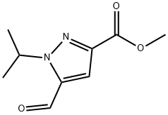 methyl 5-formyl-1-isopropyl-1H-pyrazole-3-carboxylate Struktur