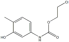 Carbamic acid, (3-hydroxy-4-methylphenyl)-, 2-chloroethyl ester Struktur